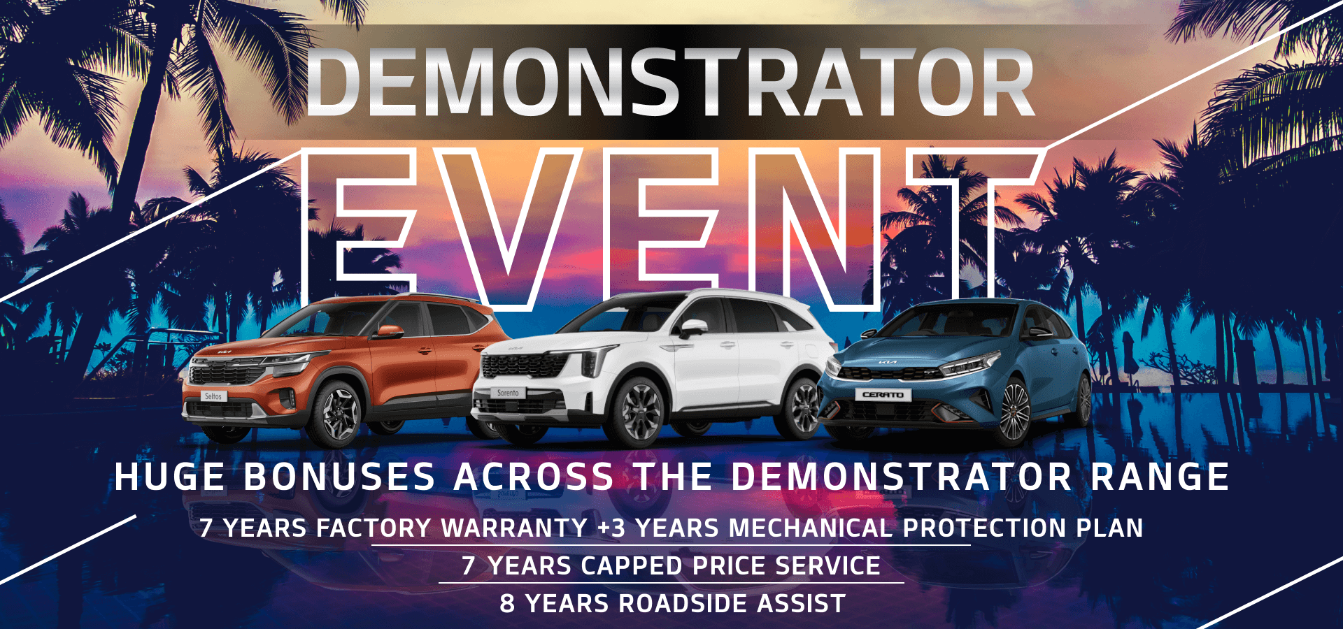 Gibbons Kia's -  Huge Bonuses Across The Demonstrator Range